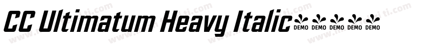 CC Ultimatum Heavy Italic字体转换